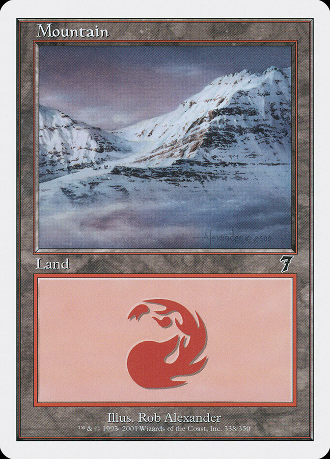 Mountain card front