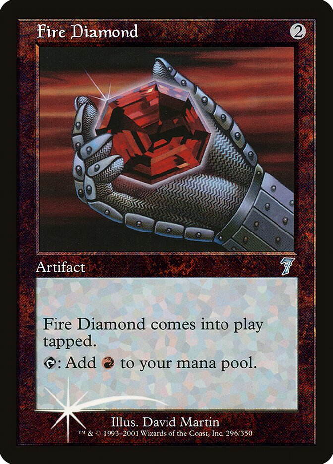 Fire Diamond card front