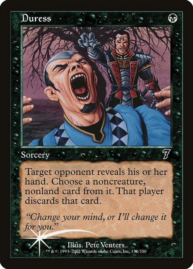 Duress card front