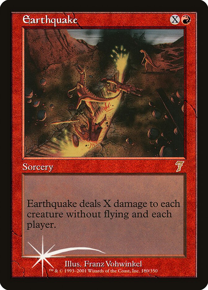 Earthquake card front