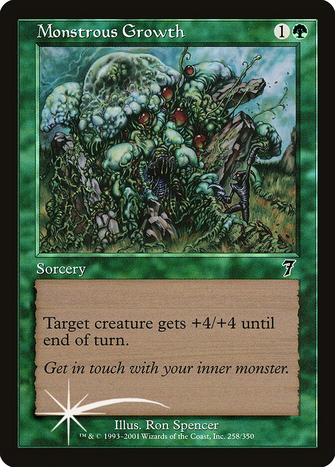 Monstrous Growth card front