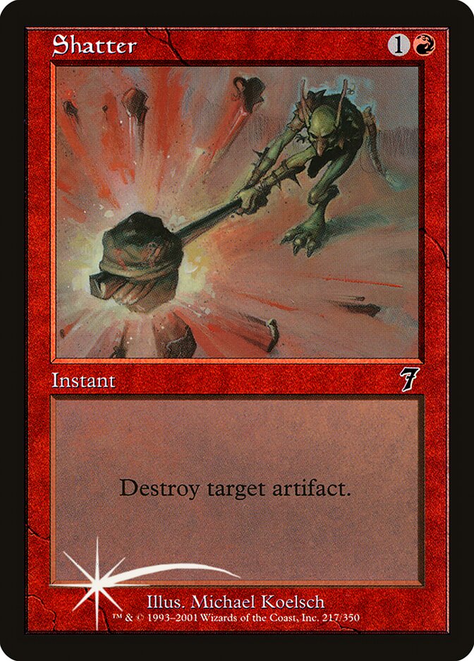Shatter card front