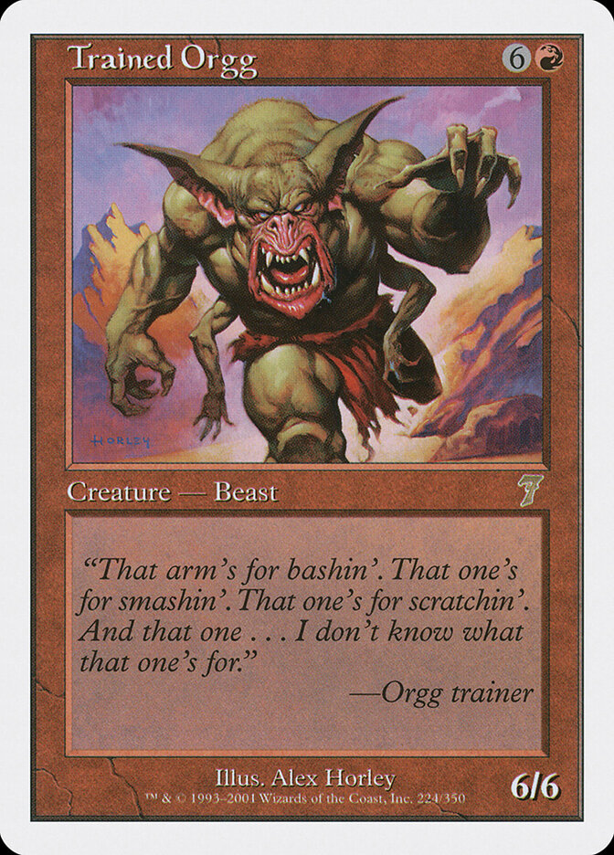 Trained Orgg card front