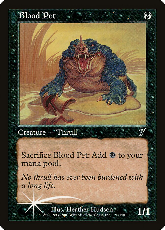 Blood Pet card front