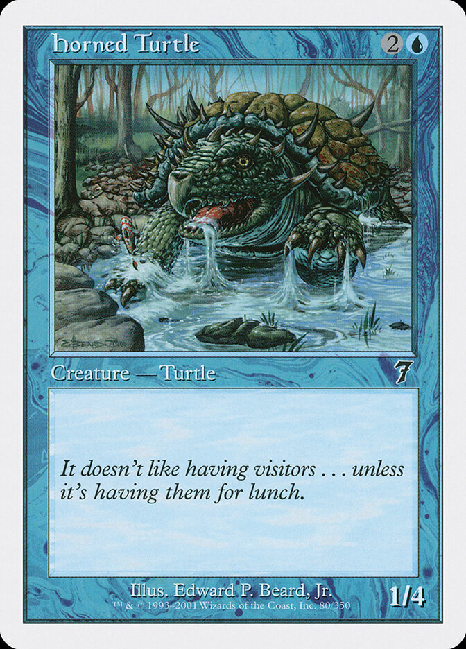 Horned Turtle card front