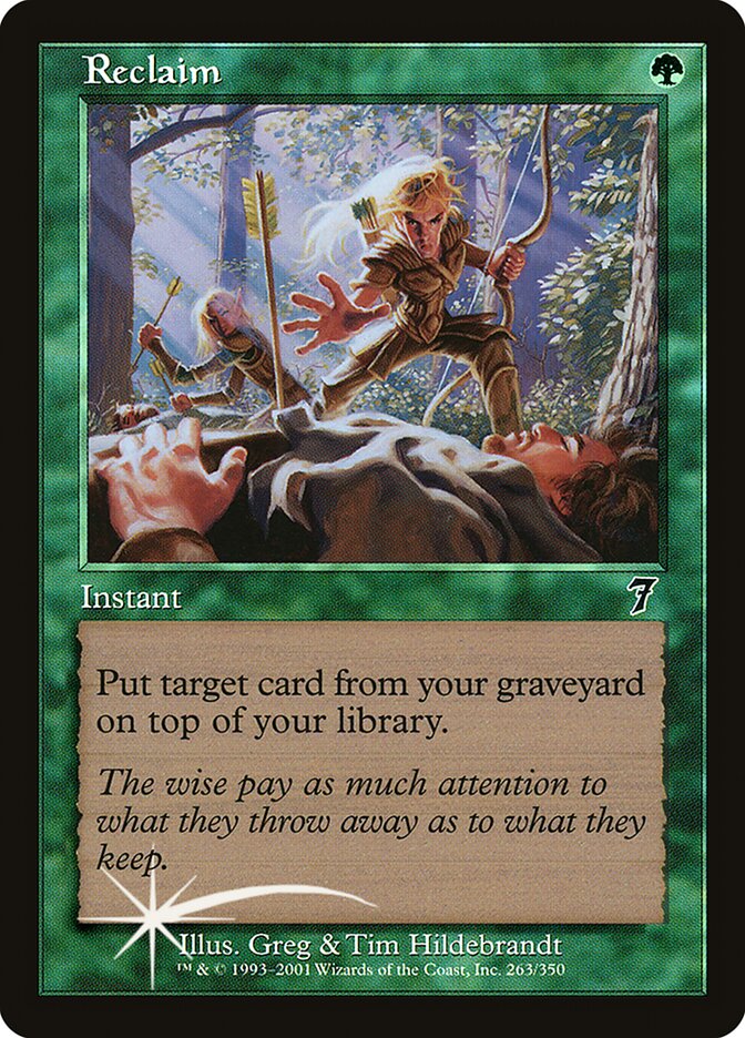 Reclaim card front