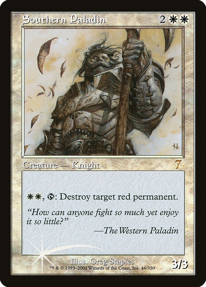 Southern Paladin card front