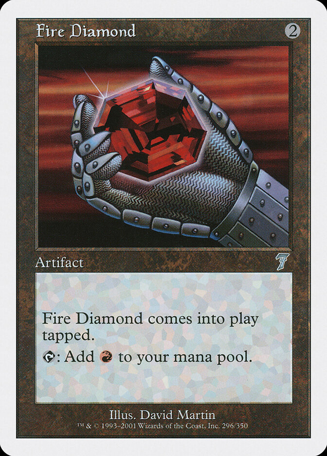 Fire Diamond card front