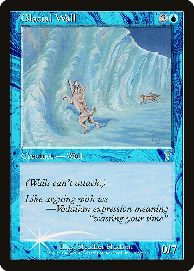 Glacial Wall card front