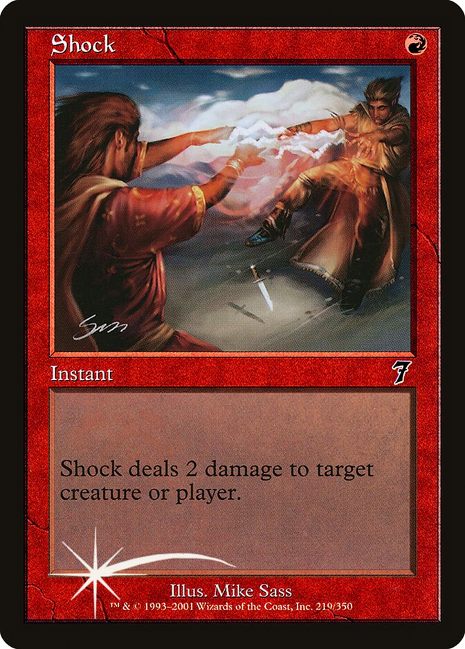 Shock card front