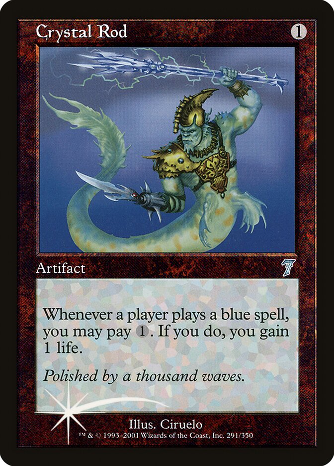 Crystal Rod card front
