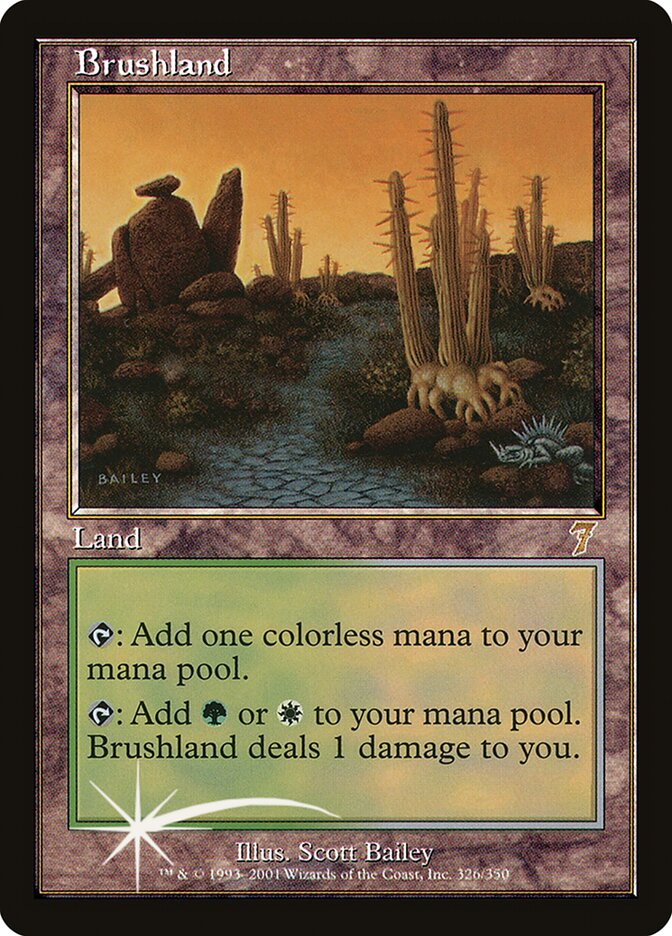 Brushland card front