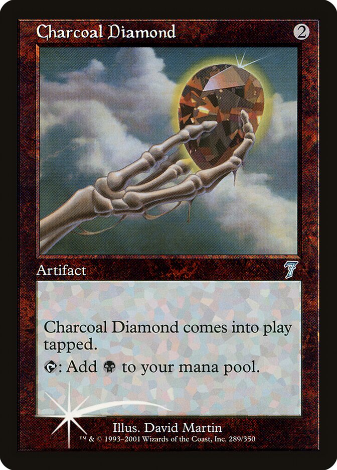 Charcoal Diamond card front
