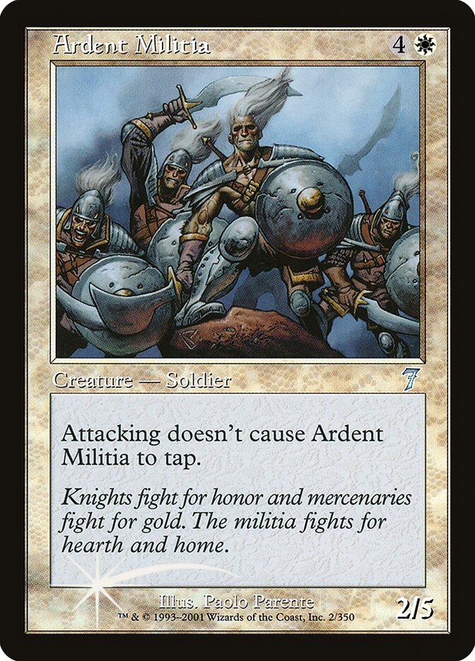 Ardent Militia card front