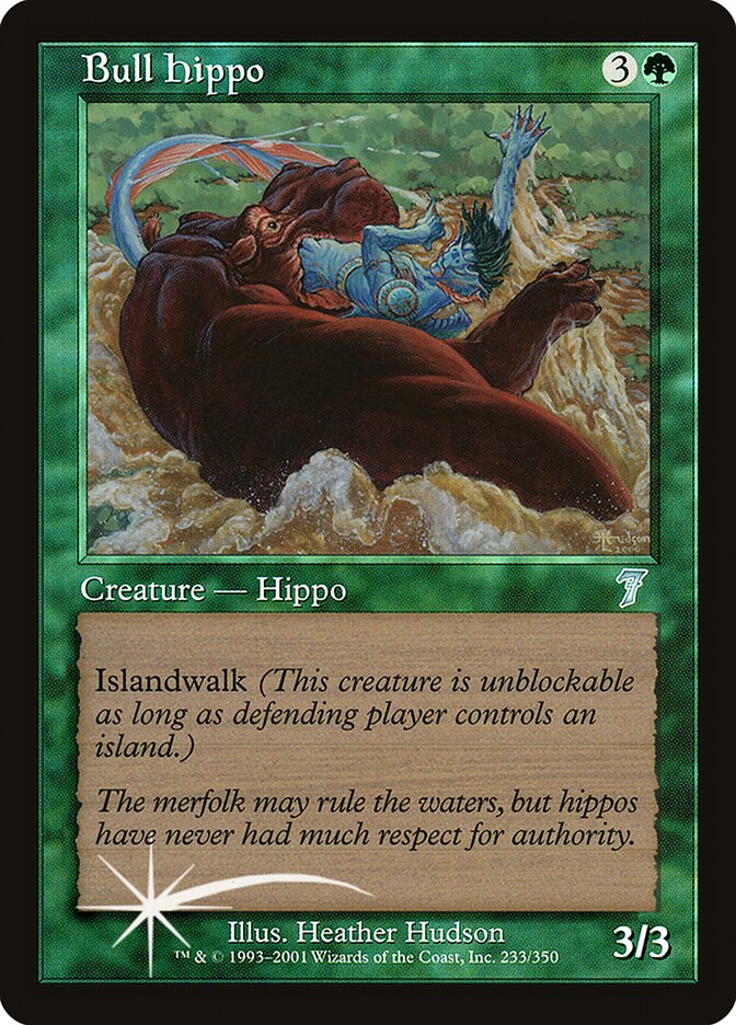 Bull Hippo card front