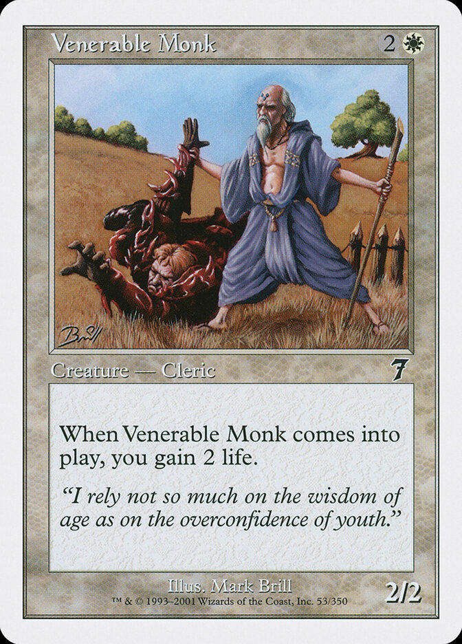 Venerable Monk card front