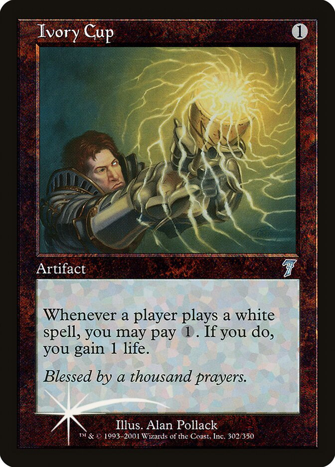 Ivory Cup card front