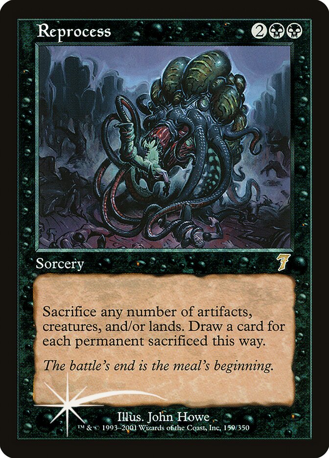 Reprocess card front