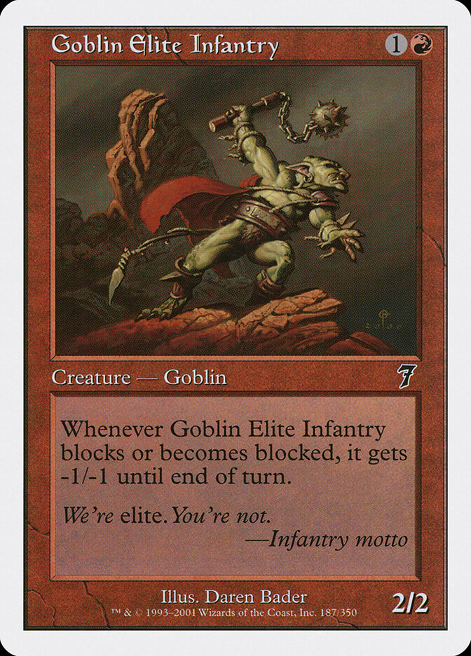 Goblin Elite Infantry card front