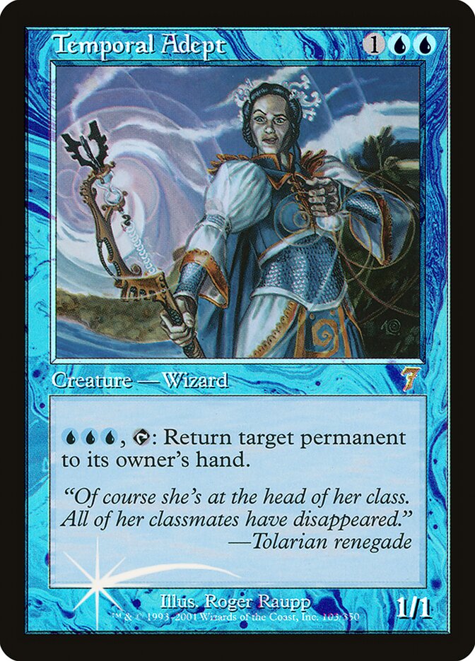 Temporal Adept card front