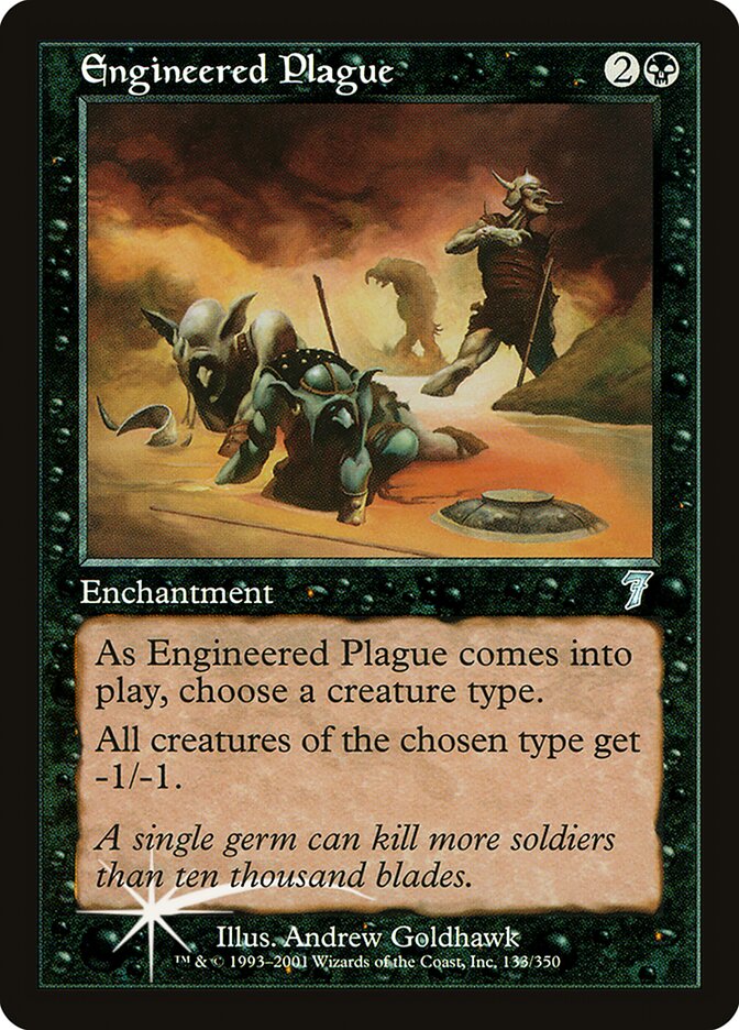 Engineered Plague card front