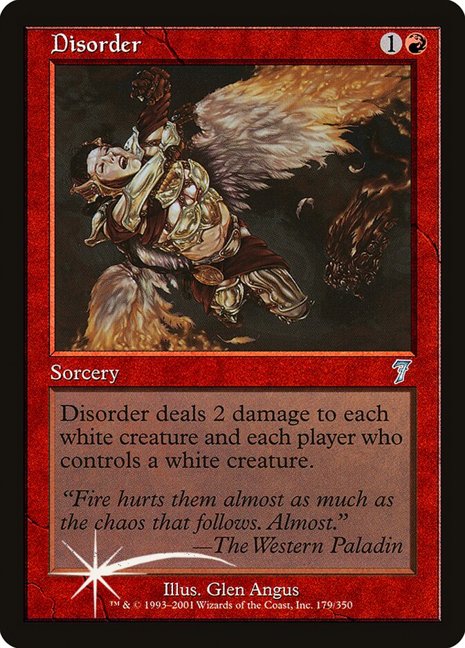 Disorder card front