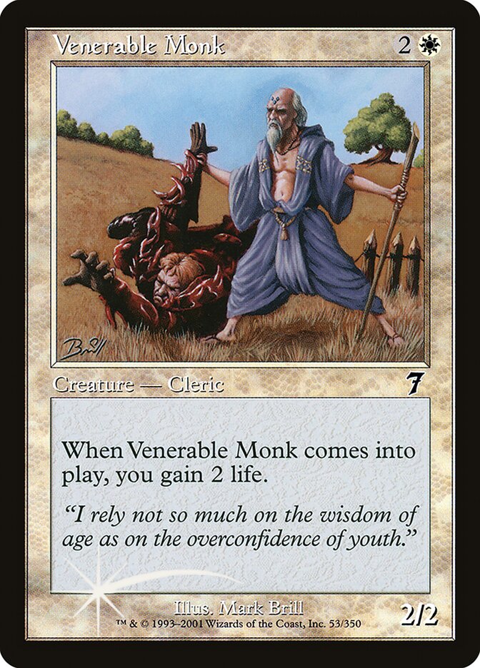 Venerable Monk card front