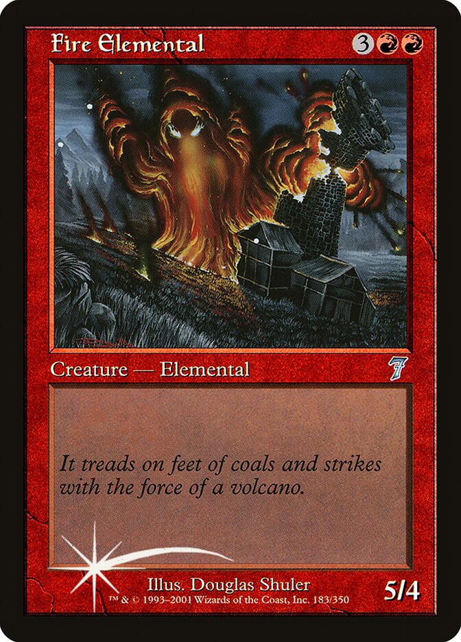 Fire Elemental card front