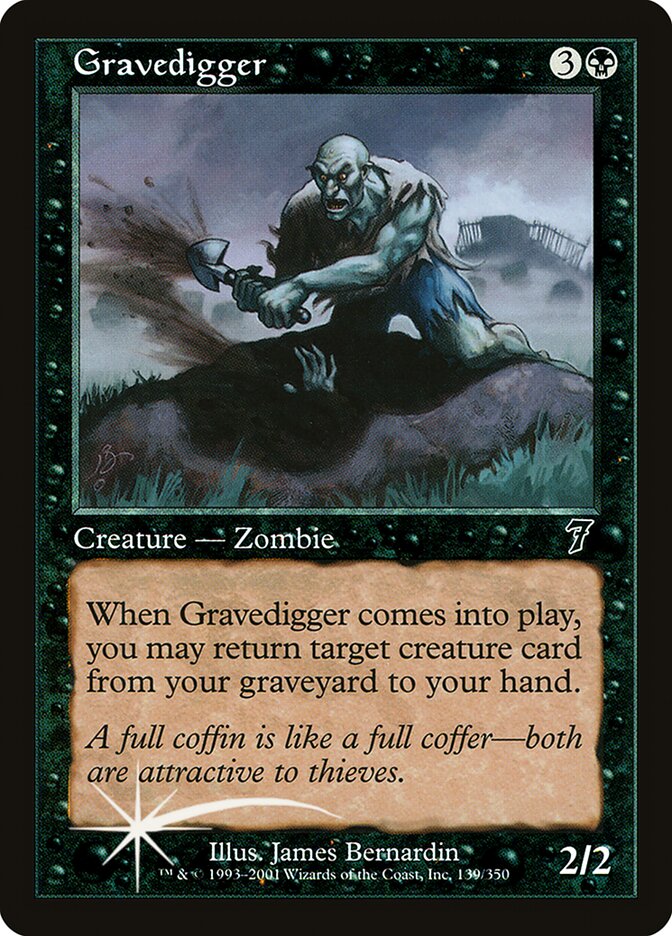 Gravedigger card front