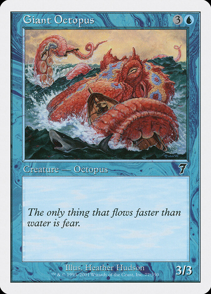 Giant Octopus card front