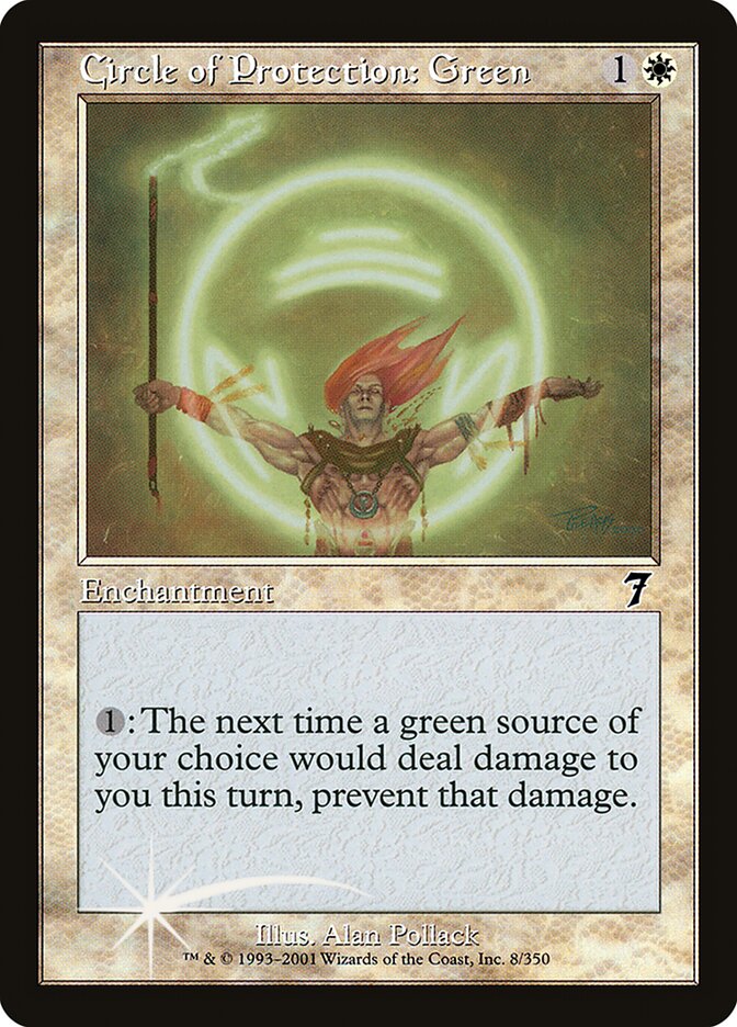 Circle of Protection: Green card front