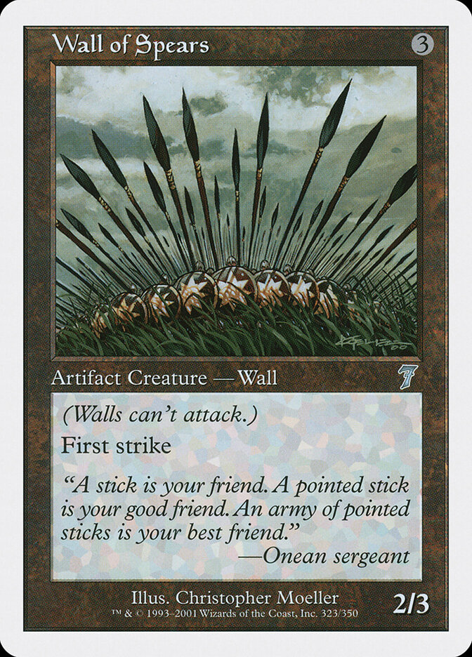Wall of Spears card front