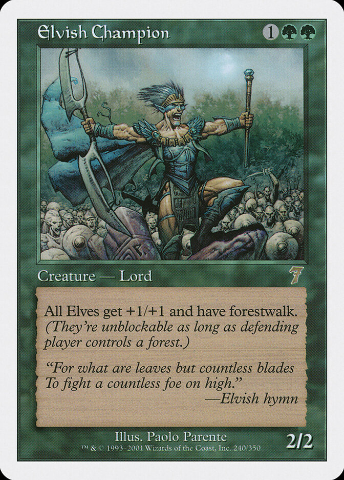 Elvish Champion card front