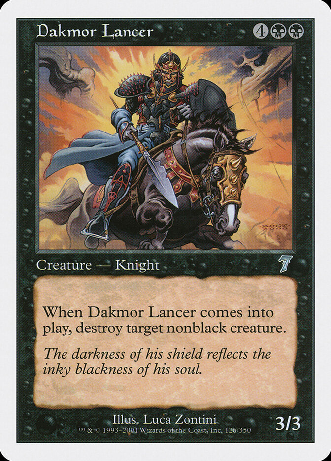 Dakmor Lancer card front