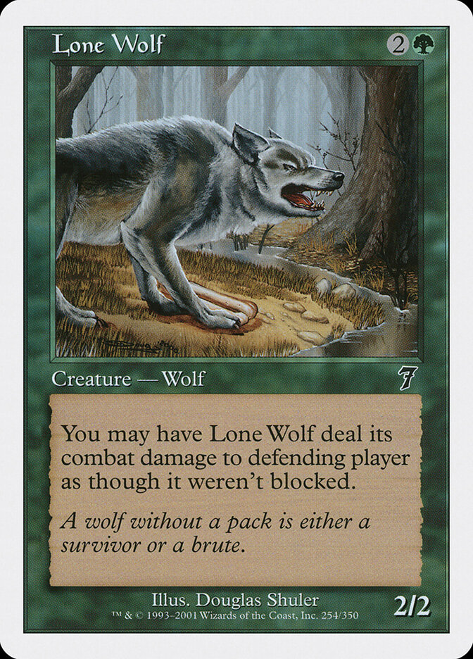 Lone Wolf card front