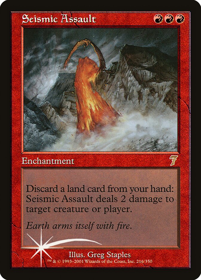 Seismic Assault card front