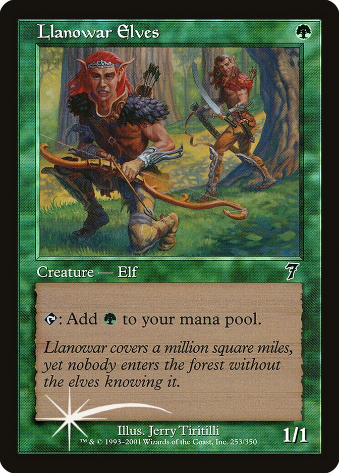 Llanowar Elves card front