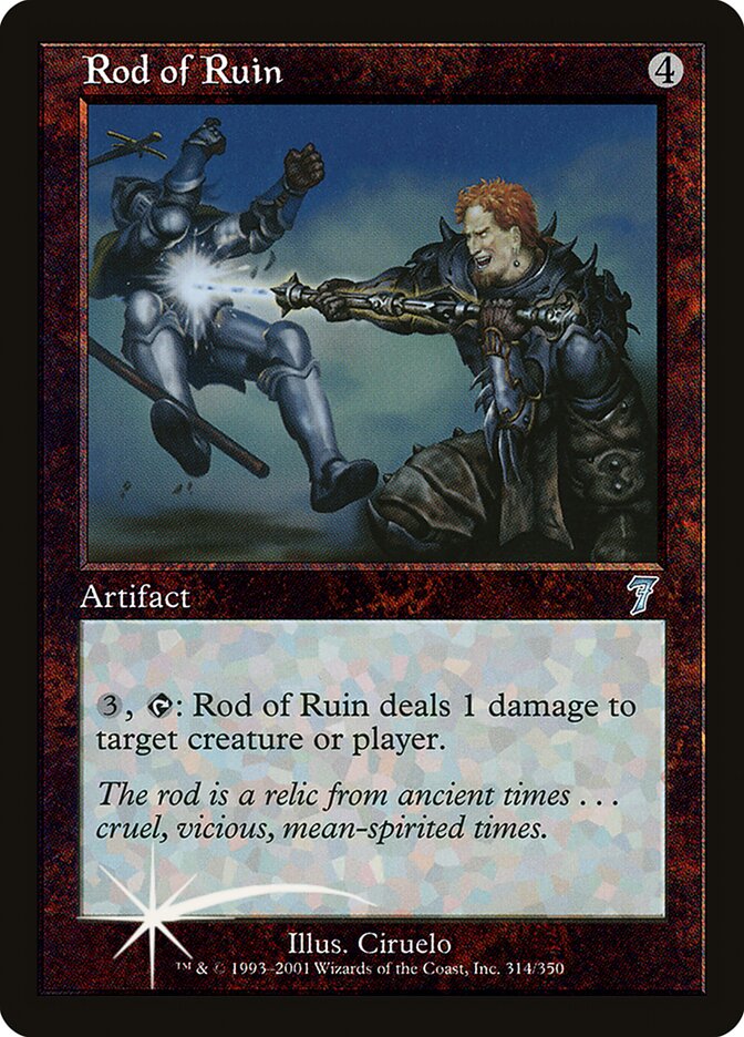 Rod of Ruin card front