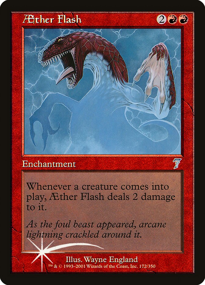 Aether Flash card front