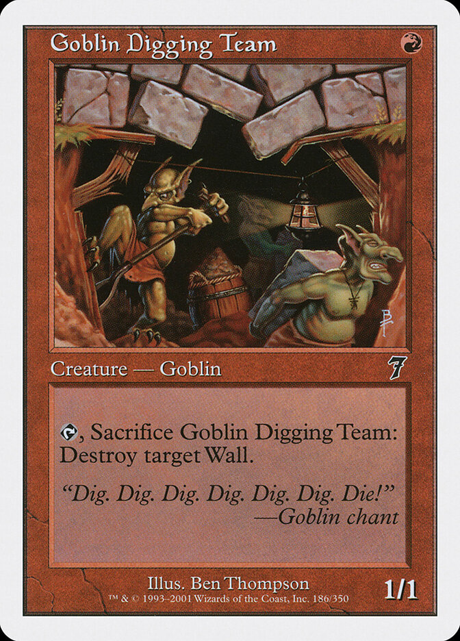 Goblin Digging Team card front