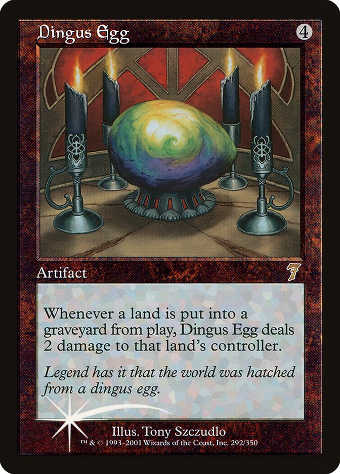 Dingus Egg card front