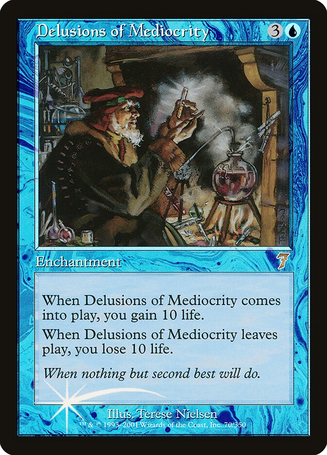 Delusions of Mediocrity card front