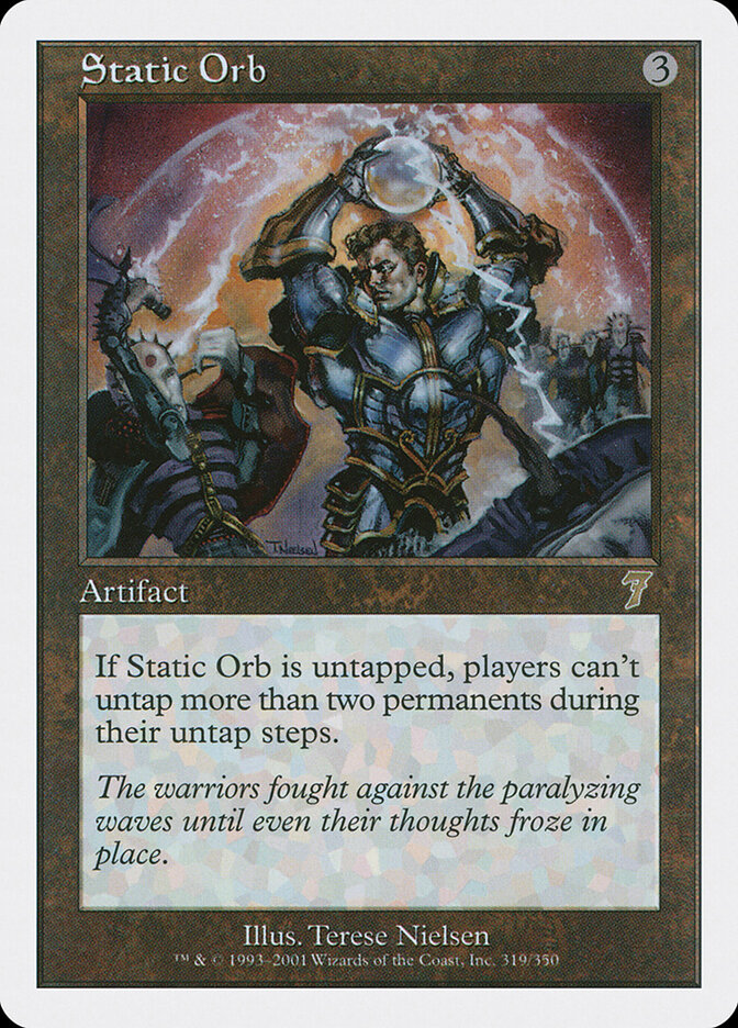 Static Orb card front