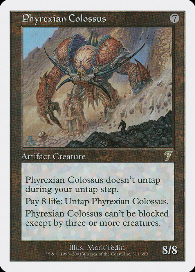 Phyrexian Colossus card front