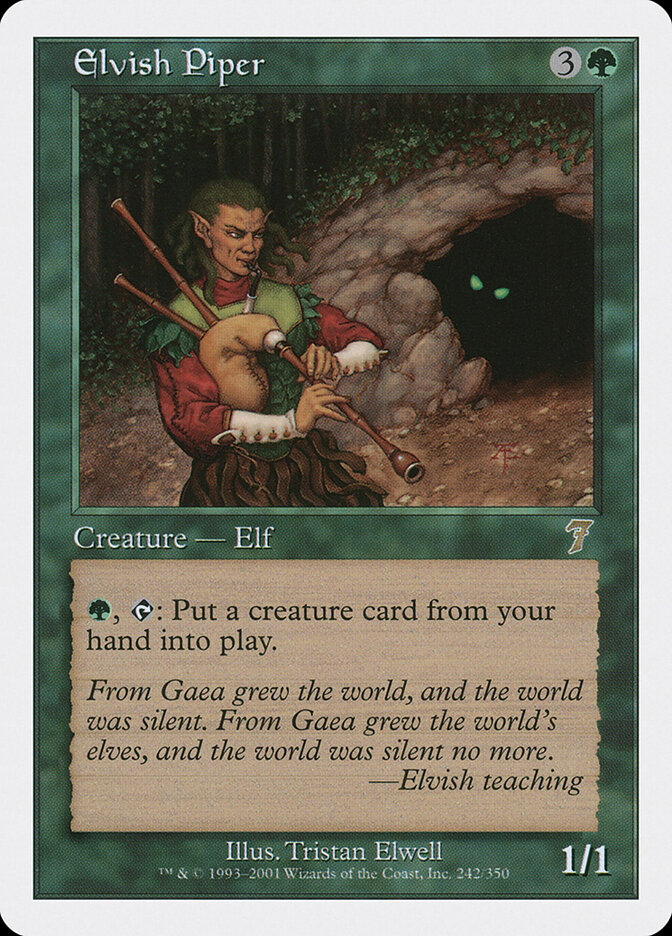 Elvish Piper card front