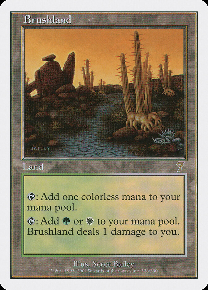 Brushland card front