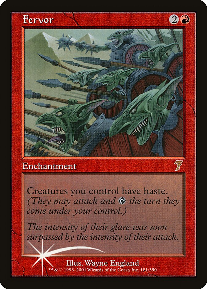 Fervor card front