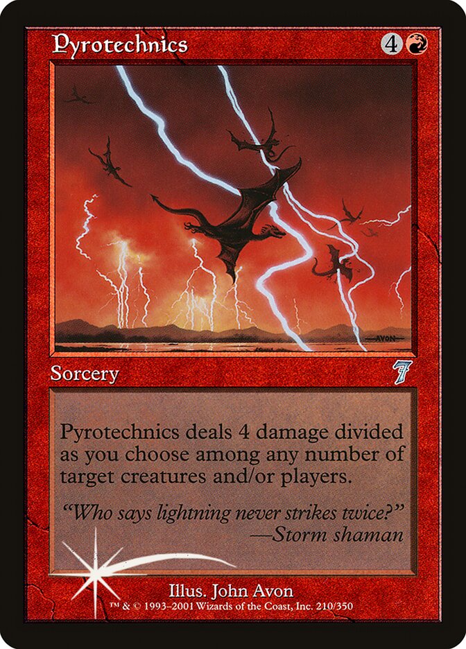 Pyrotechnics card front