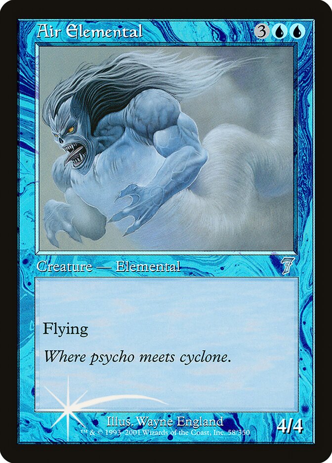 Air Elemental card front