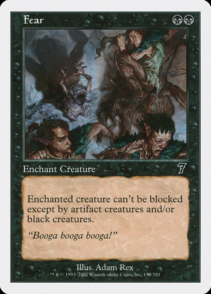 Fear card front